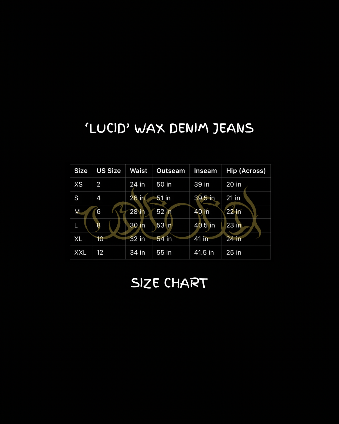 LUCID WAX DENIM PANTS